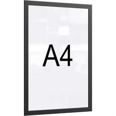 Рамка магнитная настенная Attache А4 ПЭТ, черная, 5 шт/уп
