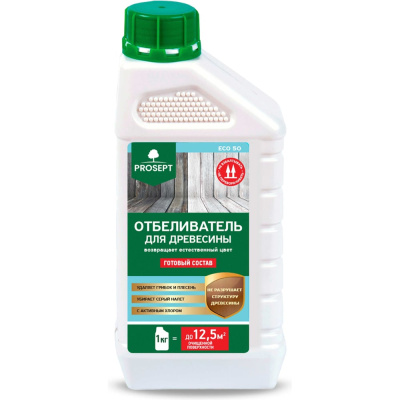 Отбеливатель для древесины PROSEPT ECO 50 готовый состав 1 кг