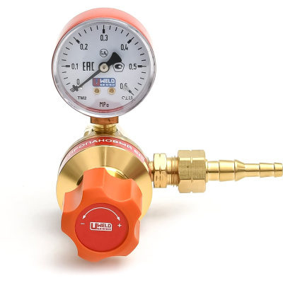 Редуктор пропановый WELD БПО-5-5 BRASS