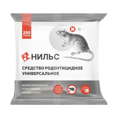 Средство от крыс и мышей INTERFIX НИЛЬС, 100г, пакет 429