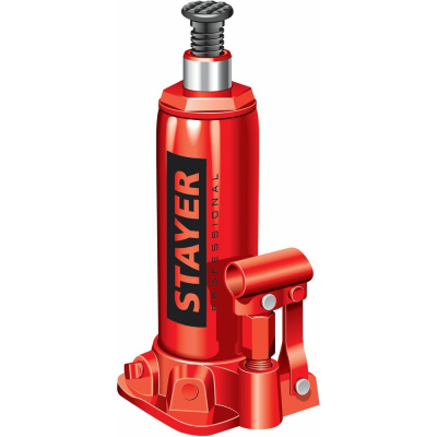 Гидравлический бутылочный домкрат Stayer RED FORCE 8т, 230-457 мм