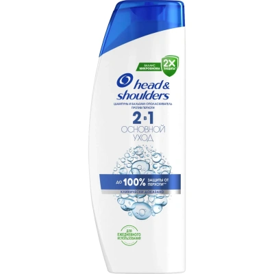 Шампунь-бальзам HEAD & SHOULDERS 600мл 2в1 Основной уход Уход