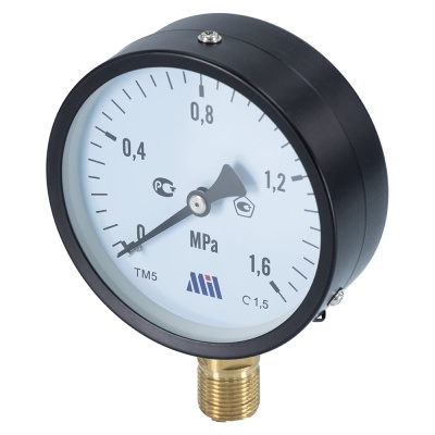 Манометр вертикальный Millennium 1/2" (100/16 бар)