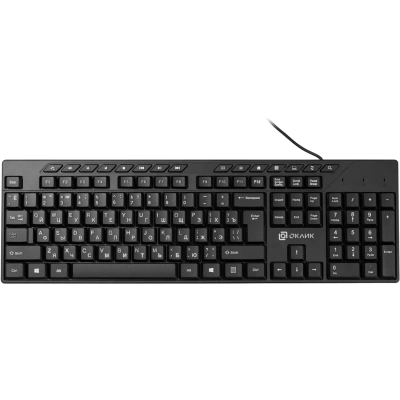 Клавиатура Oklick 125M черный USB Multimedia (1678108)