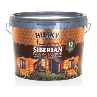Воск-Лазурь HUSKY SIBERIAN светлый дуб 9 л