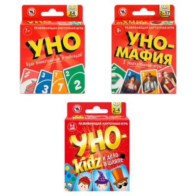 Игра настольная УНО "И ДЕЛО В ШЛЯПЕ", АССОРТИ, РУССКИЙ СТИЛЬ