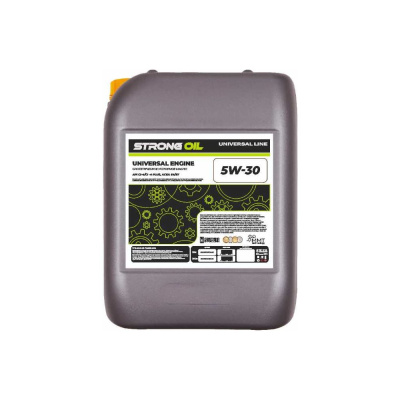 Масло синтетическое STRONG OIL UNIVERSAL ENGINE 5W-30 канистра 20л API CI-4 PLUS/CI-4 ACEA E4/E7