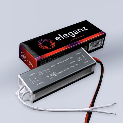 Блок питания Eleganz 12V 15W герметичный IP67 1105