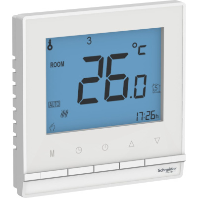 Терморегулятор с датчиком Systeme Electric AtlasDesign Белый от +5 до +35C, 16A