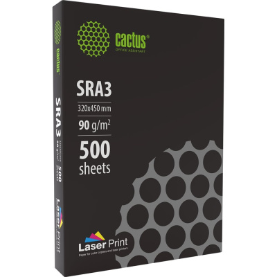 Бумага Cactus CS-LPSRA390500 SRA3/90г/м2/500л./белый, CIE170% для лазерной печати