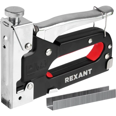 Степлер меб. металл со вставками 3в1 REXANT (4-14мм) скобы и гвозди 12-5403