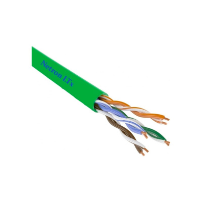 Кабель витая пара Netron U/UTP Cat 5e PVC нг(А)-LSLTx 4х2х0,52