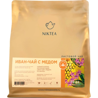 Чай травяной NIKTEA Иван-чай с медом, 100г