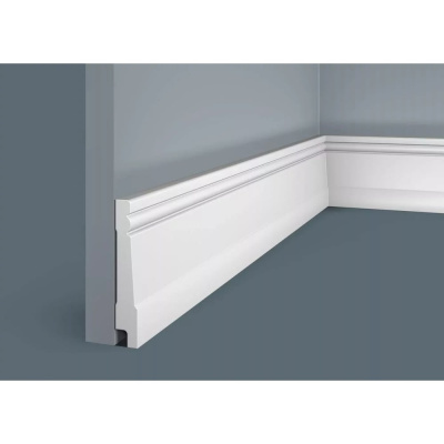 Плинтус Cosca decor PX016 90x15 мм, 2000 мм, экополимер
