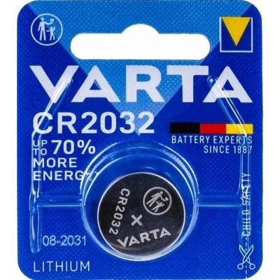 Батарейка литиевая VARTA ELECTRONICS CR2032 "таблетка, дисковая, кнопочная" 1 шт., блистер, 6032101401