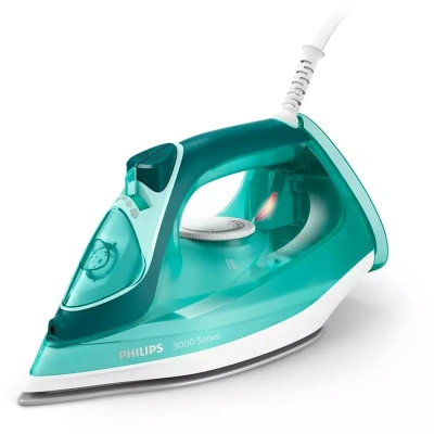 Утюг PHILIPS DST3030/70, 2400 Вт, керамическое покрытие, самоочистка, антикапля, автоотключение, бирюзовый