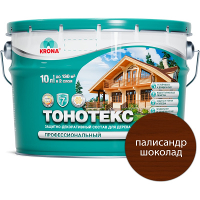 Защитно-декоративный состав для дерева KRONA Тонотекс 66339607