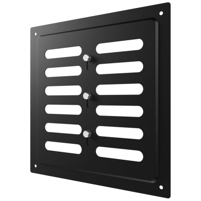Решетка вентиляционная регулируемая ERA MER 200x200 окрашенная сталь Black 2020MER Black