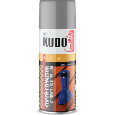 Герметизирующий спрей KUDO серый KU-H301 используют для заполнения стыков, швов и трещин