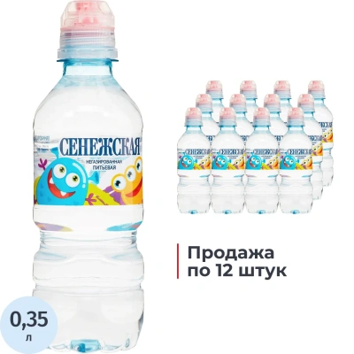Вода питьевая Сенежская негаз ПЭТ 0,35л