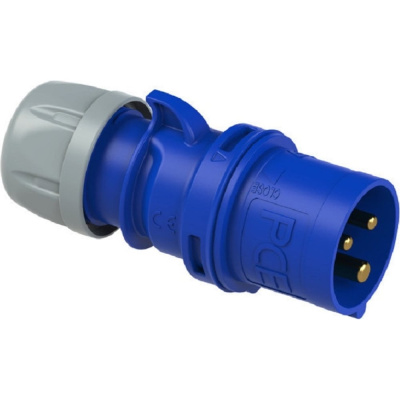 Кабельная вилка PCE 32А 230V 1P+N+E IP44