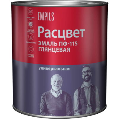 Эмаль Расцвет ПФ-115 ярко-желтая, 2.7 кг