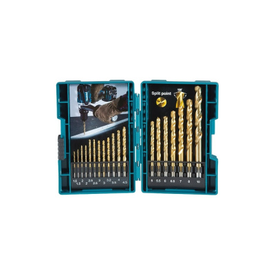 Набор сверл по металлу HSS-TiN Economy 19 шт, 1.5-10 Makita