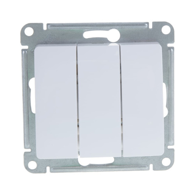 Трехклавишный механизм выключателя Systeme Electric GLOSSA GSL000131