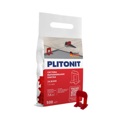 Система выравнивания плитки PLITONIT зажим SVP-PROFI 1.4 мм, 500 шт