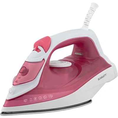 Утюг SCARLETT SC-SI30K56, 2400Вт, керамика, розовый
