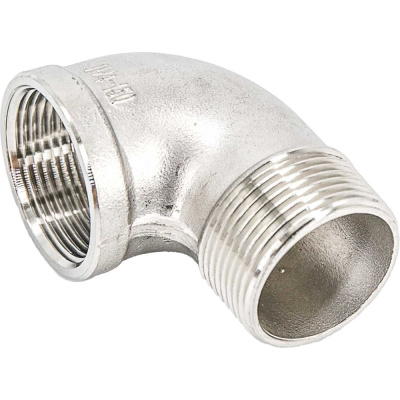Отвод резьбовой NEWKEY вр/нр, нержавеющая сталь AISI304 DN32 (1 1/4), (CF8), PN16 NK-FEDM32/4
