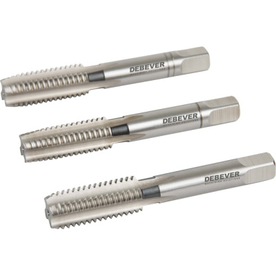 Комплект ручных метчиков Debever Machining Solutions M8х1.25, HSS, DIN 352, ISO2/6H (3 шт.)