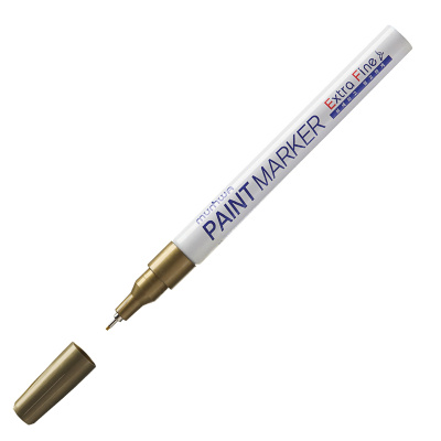 Маркер-краска MunHwa "Extra Fine Paint Marker" золото, 1мм, нитро-основа,европодвес