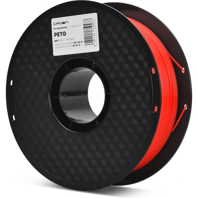 Филамент Crown CM-FILPETG027BR PETG 1.75 1кг ярко красный