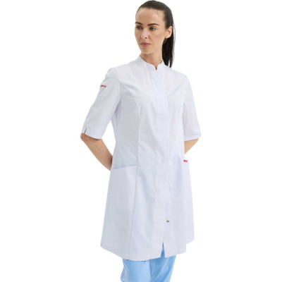 Халат женский TRUD RS72620, белый, 3XL (52-54)