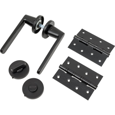 Дверная ручка PUERTO Фрапе, серия SLIM, черный INAL 545-06 slim B