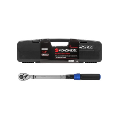 Динамометрический ключ щелчкового типа с быстрой фиксацией Premium, 1/2", 20-120 Нм Forsage