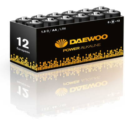 Алкалиновая батарейка DAEWOO LR 6 Power Alkaline Pack-12