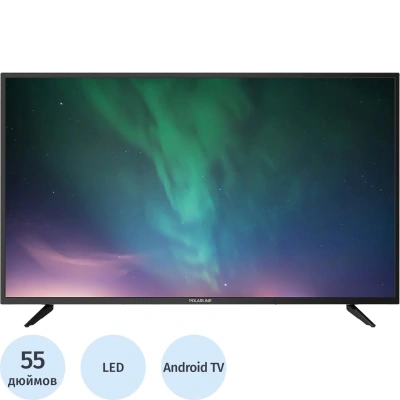 Телевизор Polarlne 55PQ71STC-SM, QLED, UHD, смарт (Wildred)