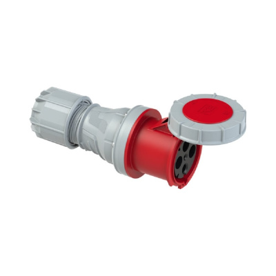 Кабельная розетка PCE 125а/380v/3p+e/ip67 244-6