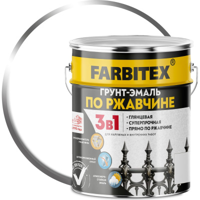Грунт-эмаль по ржавчине Farbitex 4300013878