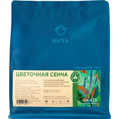 Чай зеленый NIKTEA Цветочная Сенча,150г