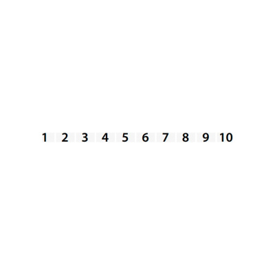Горизонтальная маркировка Klemsan DO 6/4; 181-190, 510 шт