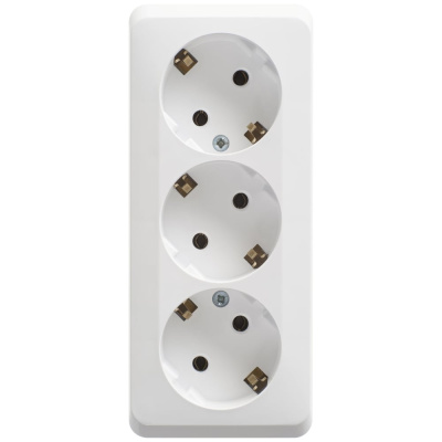 Тройная розетка Systeme Electric ЭТЮД PA16-011B