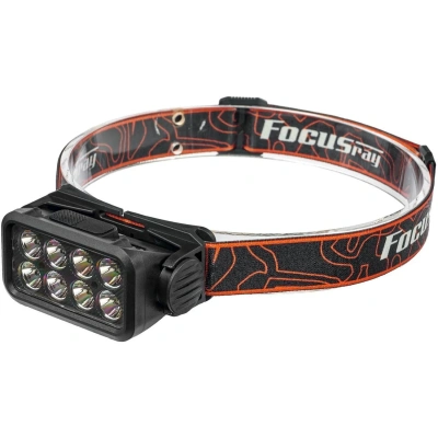 Фонарь налобный FOCUSray 1300 8 диодов,акку 18650 встр,1200мАН,3,7V 890118