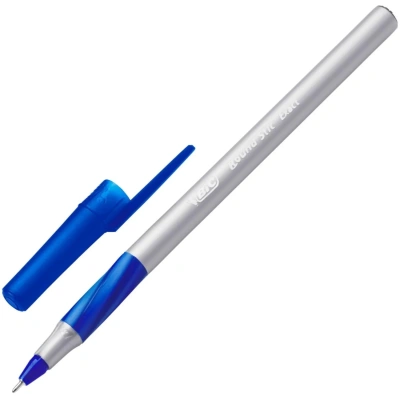 Ручка шариковая Bic "Round Stic Exact" синяя, 0,7мм, грип