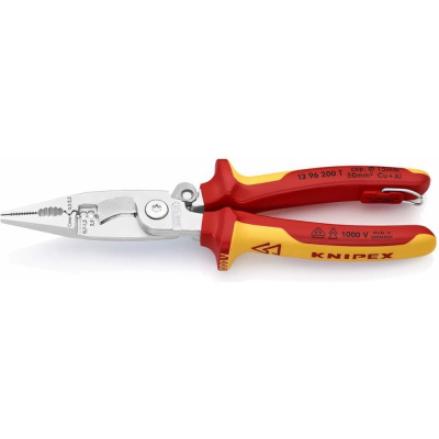 Электромонтажные клещи со страховочным креплением KNIPEX 200 mm