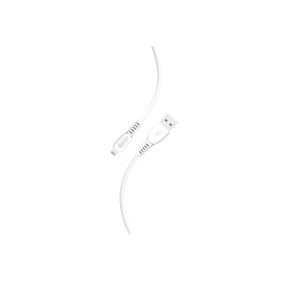 Кабель Smartbuy S40, USB - Lightning, для Apple, 3A output, 1м, белый