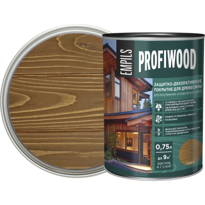 Защитно-декоративное покрытие для древесины Profiwood 72622