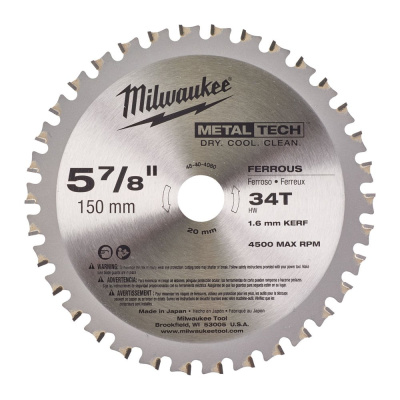Пильный диск по металлу Milwaukee